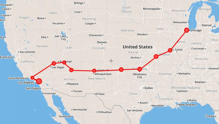 Ruta 66 - Cruzando Estados Unidos [Ruta En Coche] | Sonriendo Por El Mundo